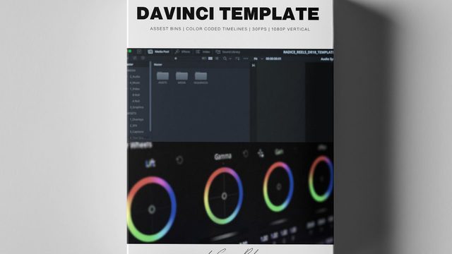 Free DaVinci Resolve Reels/TikTok Project Template (Cameron Radice)
