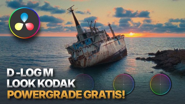 Free DaVinci Resolve PowerGrade: D-Log M to Kodak 2383 Film Look, Free and Studio Builds (Juan Triguero)