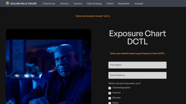 Free DaVinci Resolve DCTL: Exposure Chart with Stops Around Middle Gray (Cullen Kelly)