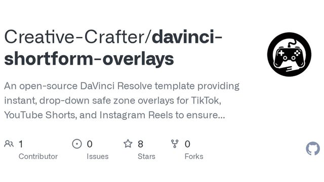 Free DaVinci Resolve Fusion Template: TikTok, Shorts and Reels Safe-Zone Overlay (Creative-Crafter)