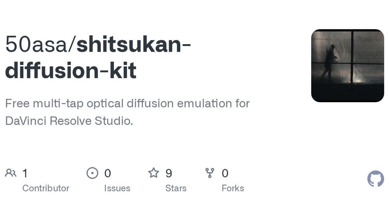 Free DaVinci Resolve 21 PowerGrade: Shitsukan Pro-Mist Diffusion Kit with DCTLs (Stephan Wagner)