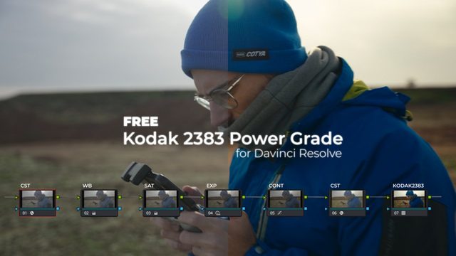 Free DaVinci Resolve PowerGrade: Kodak 2383 Inspired One-Click Film Print Look (Night Owl Stories)