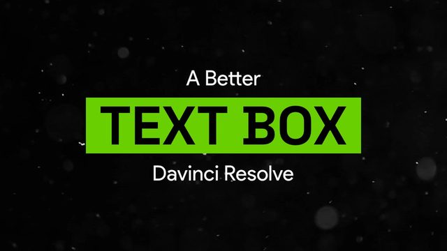 Free DaVinci Resolve Fusion Template: AutoResize Text Box Background (motionepicfx)