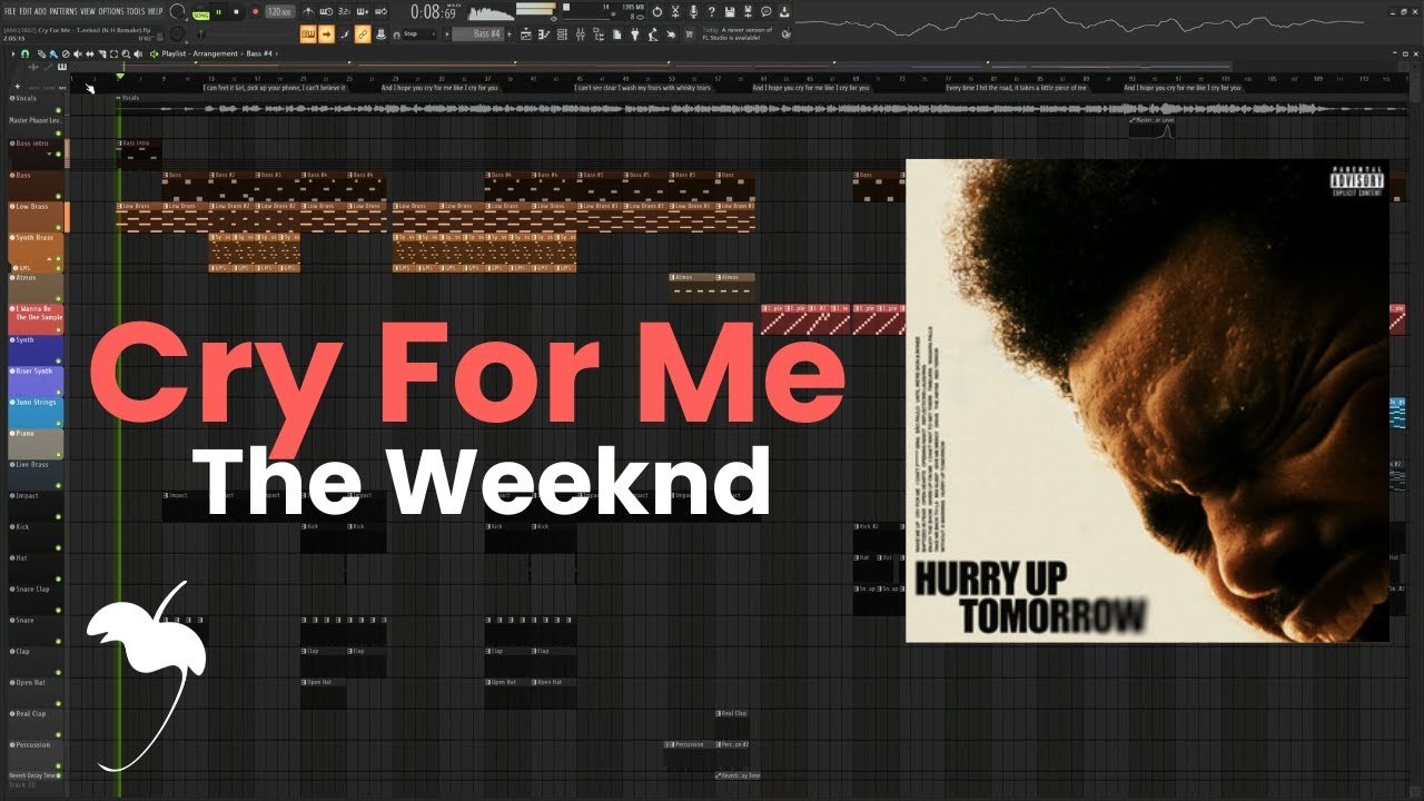 Free FL Studio 2024 FLP: The Weeknd 'Cry For Me' Full Remake (N H)