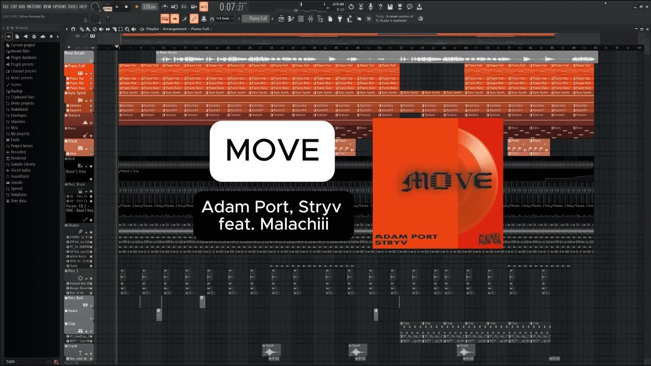 Free FL Studio 2024 FLP: 'Move' Afro House Remake (N H)