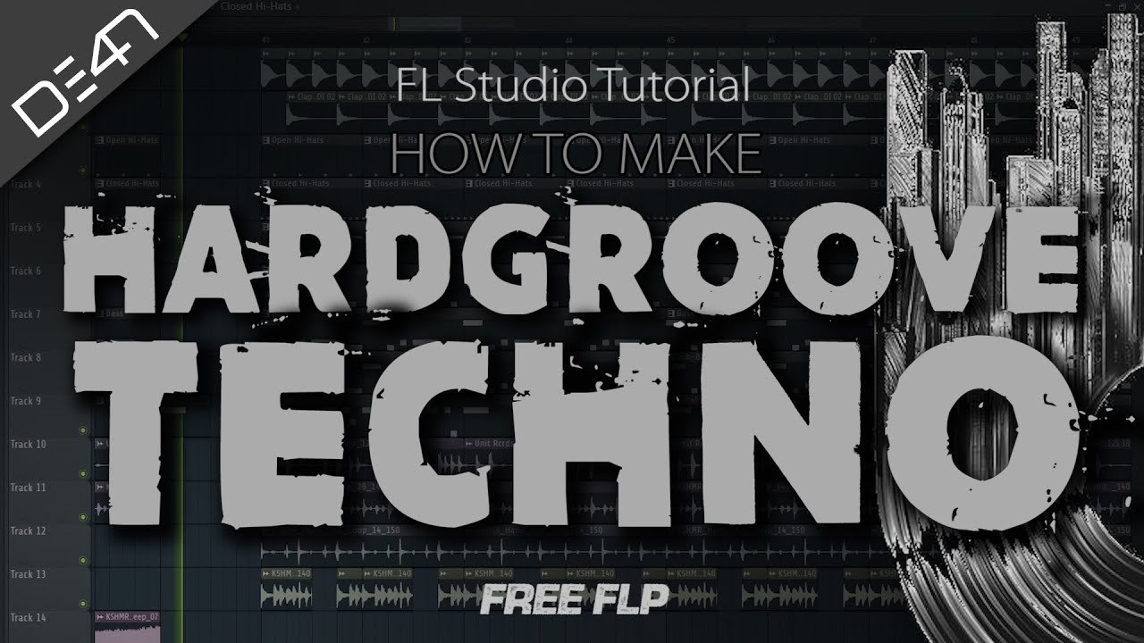 Free FLP: Hardgroove Techno Track in FL Studio, B Minor (D34N)