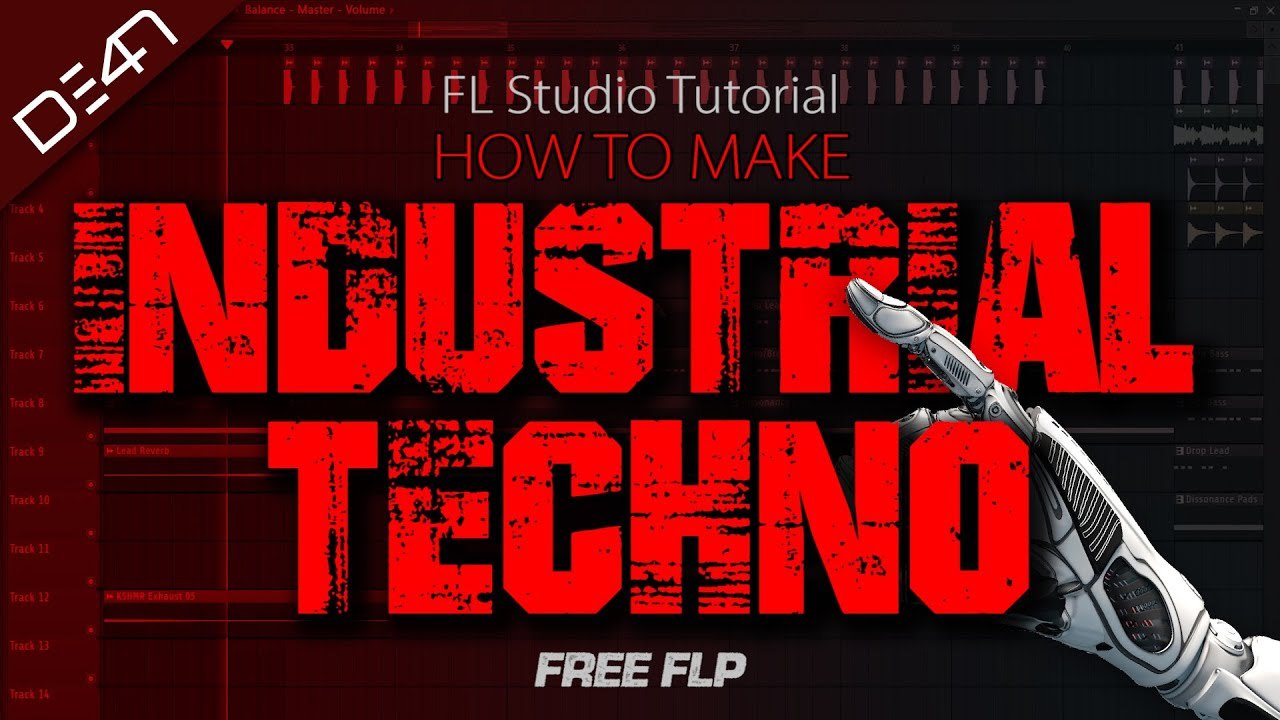 Free FLP: Industrial Techno Track in FL Studio, A Minor (D34N)