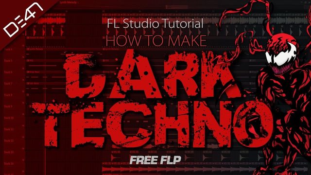 Free FLP: Dark Techno Track in FL Studio, G Harmonic Minor (D34N)