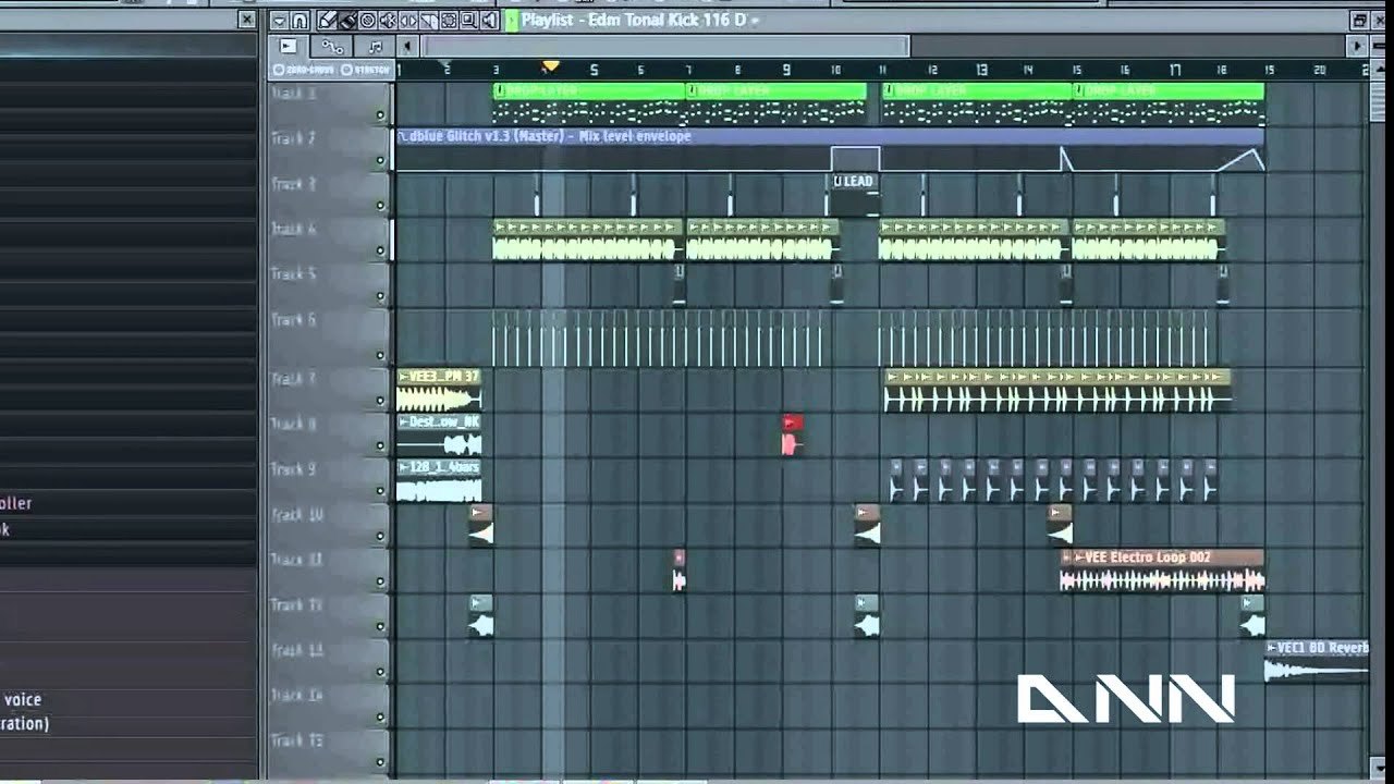Free FL Studio FLP: Big Room House Base in D, Clean Kick (DNN FLP)