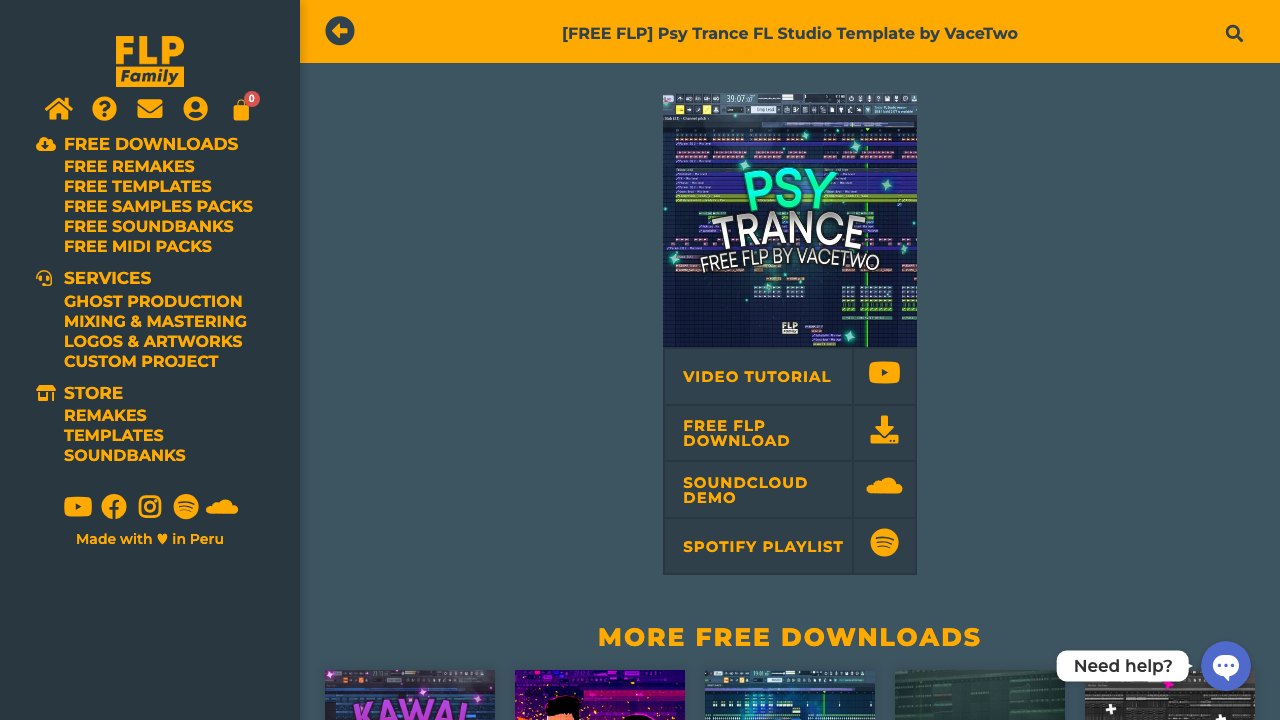 Free FL Studio Template: Psy Trance by VaceTwo (FLP Family)