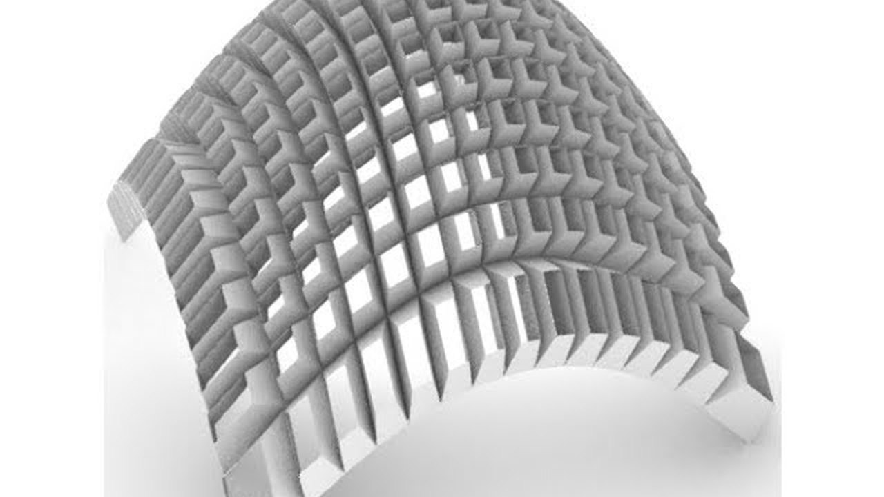 Free Grasshopper File: Box Morph Shell Roof (G. Pérez Salazar)