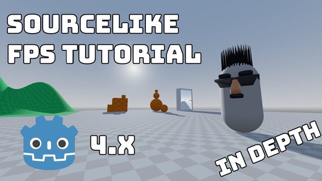 Free Godot 4.3 Project: Sourcelike FPS Controller (Bhop, Surf)