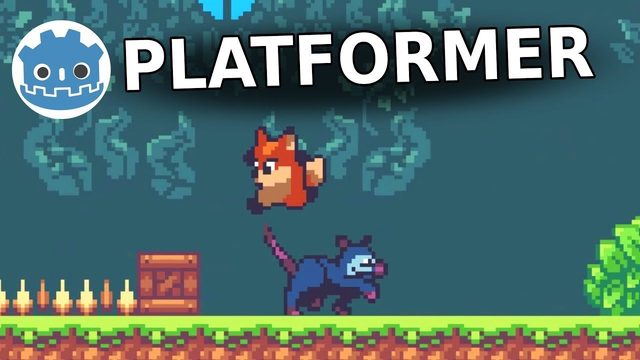 Free Godot 3 Project: Jungle Jump 2D Platformer Example (Packt Book)