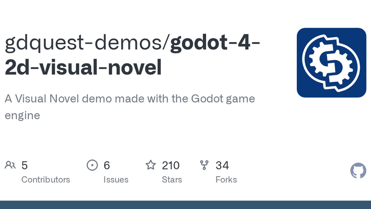 Free Godot 4.6 Project: Visual Novel and Dialogue System Demo (GDQuest)