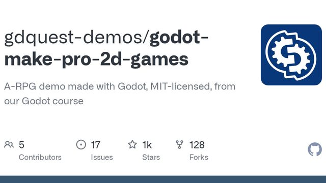 Free Godot 3.1 Project: Open Source 2D Action RPG Demo (GDQuest)