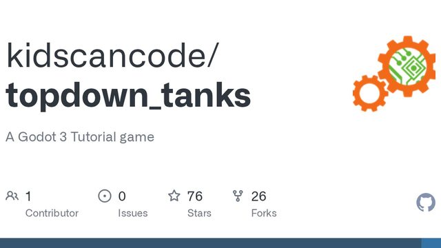 Free Godot 3 Project: Top-down Tank Battle Tutorial Game (KidsCanCode)