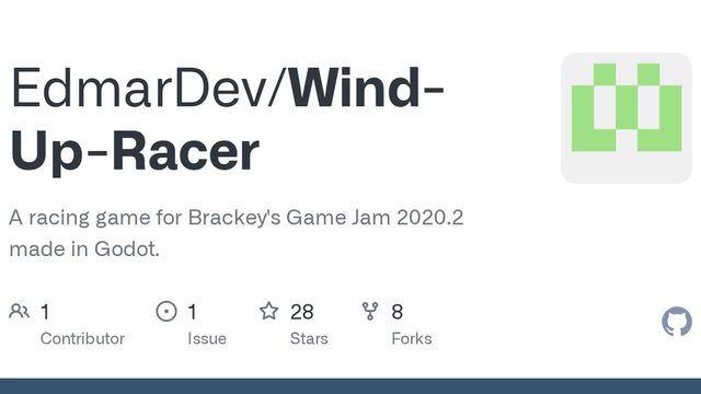 Free Godot Project: Wind-Up Racer Game Jam Racing Game (EdmarDev)