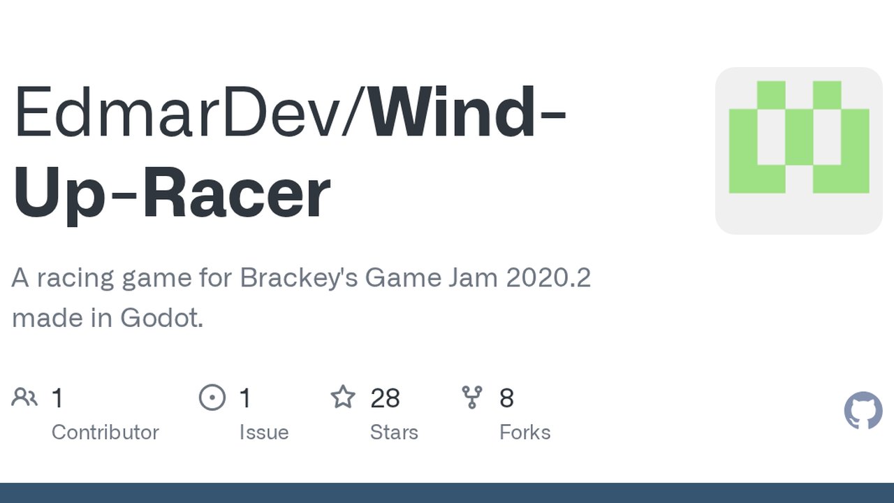 Free Godot Project: Wind-Up Racer Game Jam Racing Game (EdmarDev)