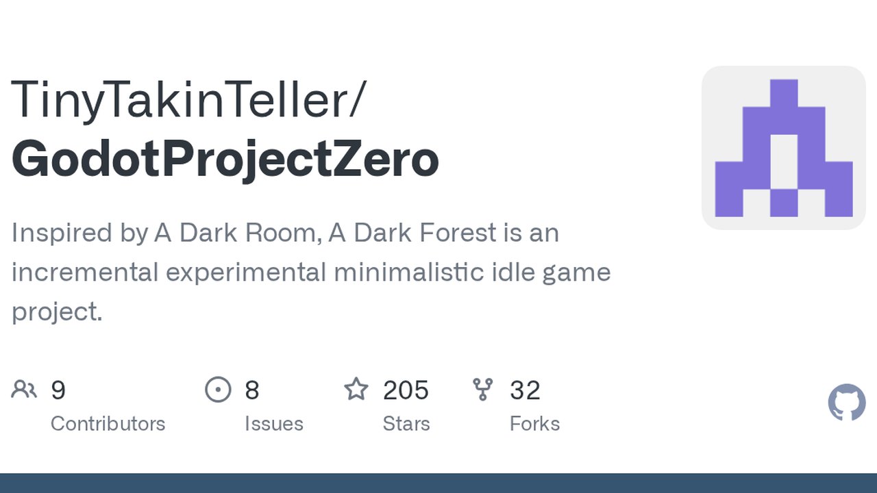 Free Godot 4.4 Project: A Dark Forest Incremental Idle Game (TinyTakinTeller)