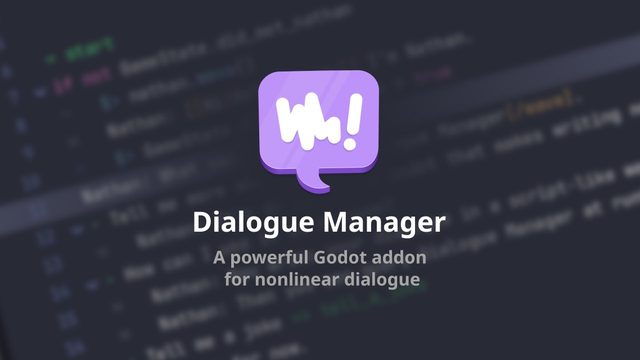 Free Godot 4.6 Addon: Dialogue Manager Branching Dialogue System (Nathan Hoad)