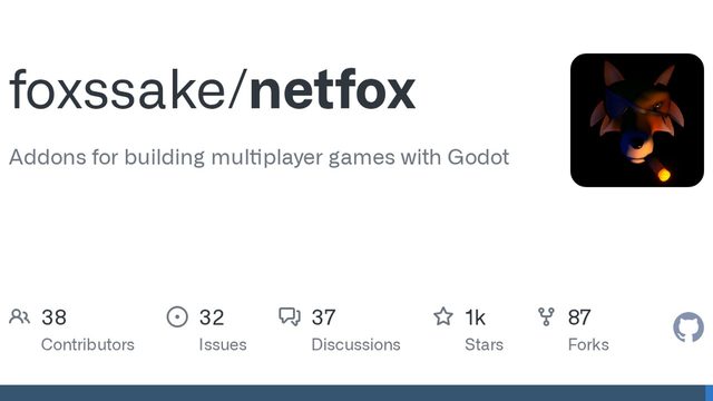 Free Godot 4 Addon: netfox Multiplayer Netcode with Rollback (Fox's Sake Studio)