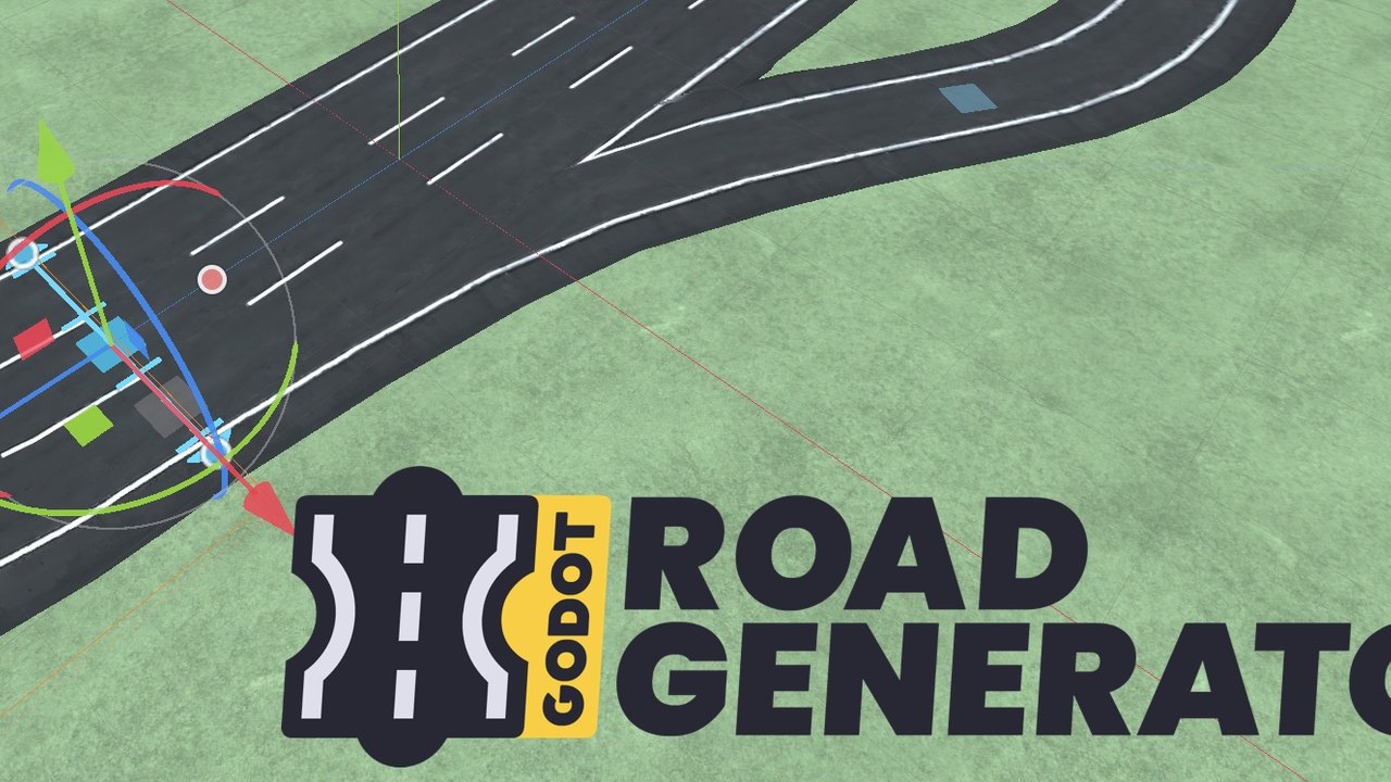 Free Godot 4.4 Addon: 3D Road Generator with Lane Traffic (TheDuckCow)