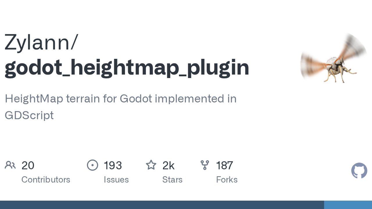 Free Godot 4.6 Addon: HTerrain Heightmap Terrain Plugin (Zylann)