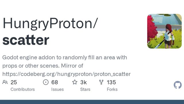 Free Godot 4 Addon: ProtonScatter Procedural Prop Placement (HungryProton)