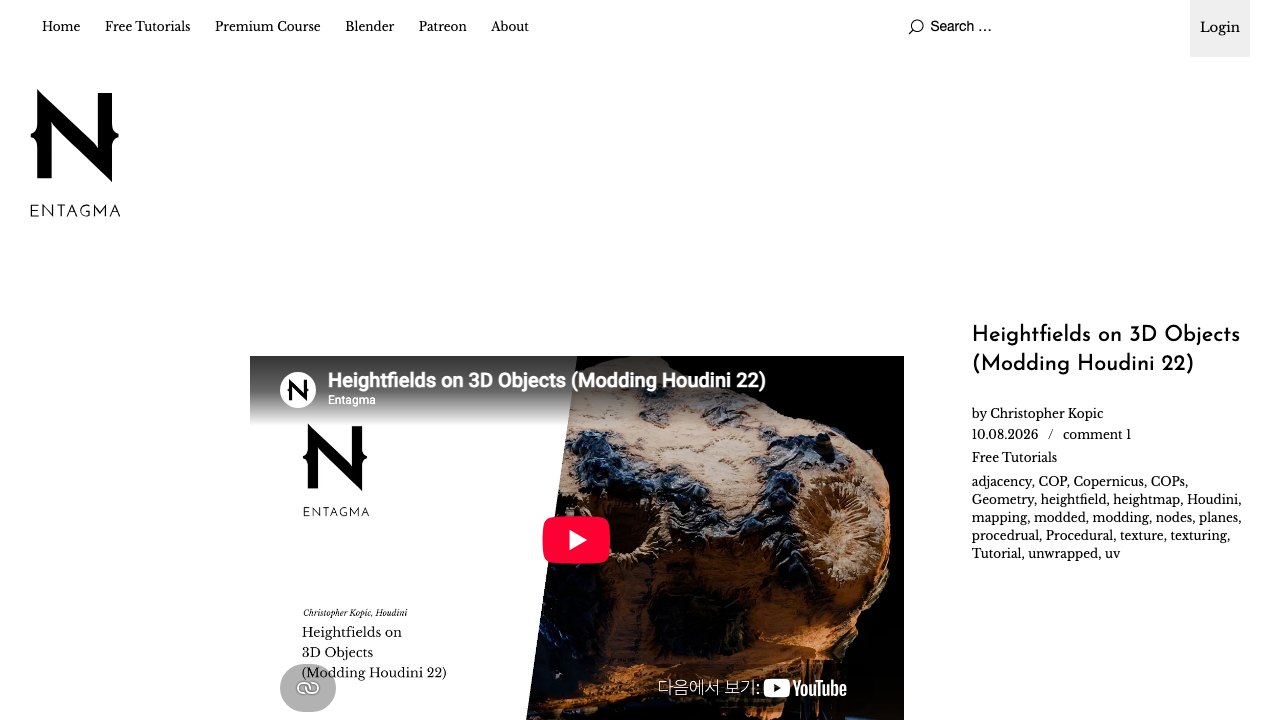 Free Houdini 22 HIP: Heightfields on 3D Objects, Copernicus (Entagma)