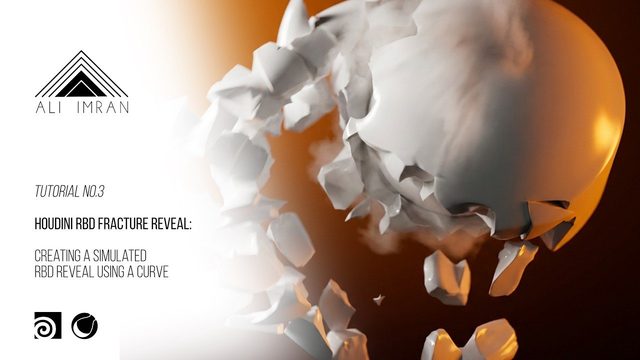 Free Houdini 20.5 HIP: Curve-Driven RBD Fracture Reveal (Ali Imran)