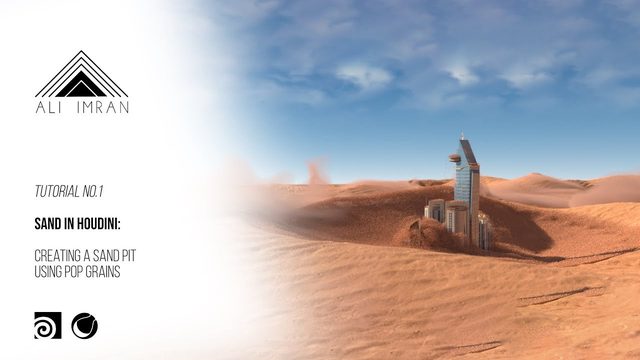 Free Houdini 20.5 HIP: POP Grains Sand Pit to C4D Octane (Ali Imran)