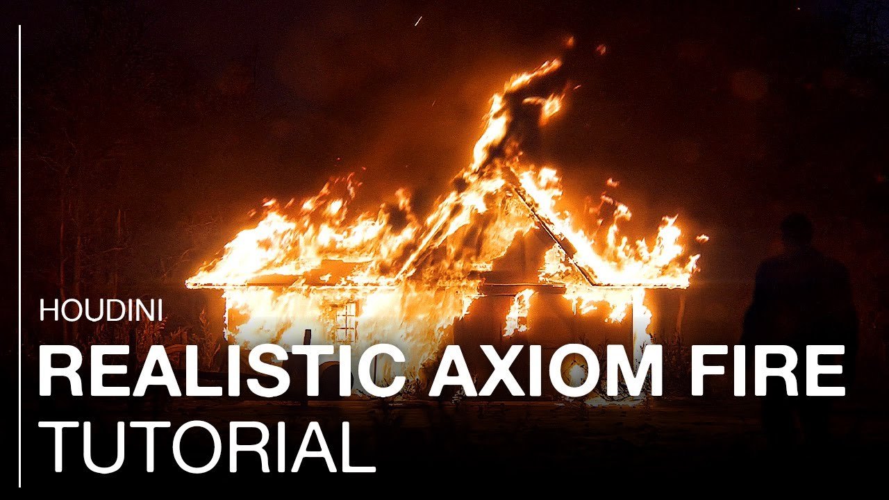 Free Houdini HIP: Realistic House Fire with Axiom Solver (DAMIDIGITAL)