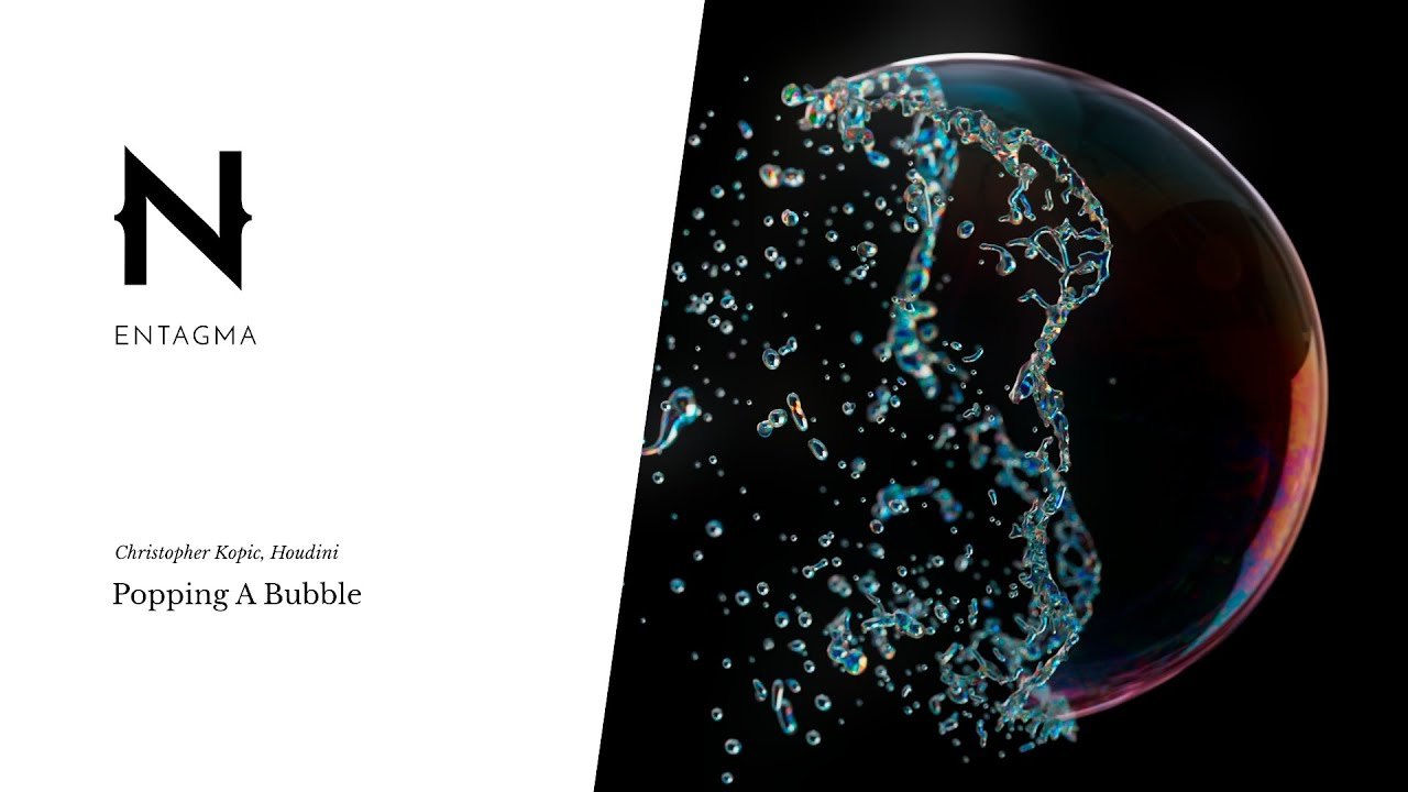 Free Houdini HIP: Popping a Soap Bubble with FLIP and Pyro (Entagma)