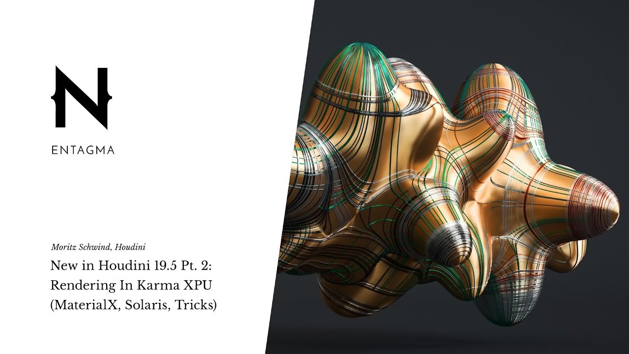Free Houdini 19.5 HIP: Karma XPU Beta and MaterialX Shading (Entagma)