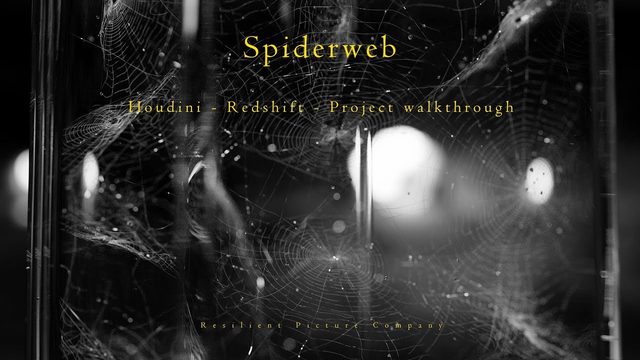 Free Houdini 19 HIP: Procedural Spiderweb, Redshift, Mardini 2022