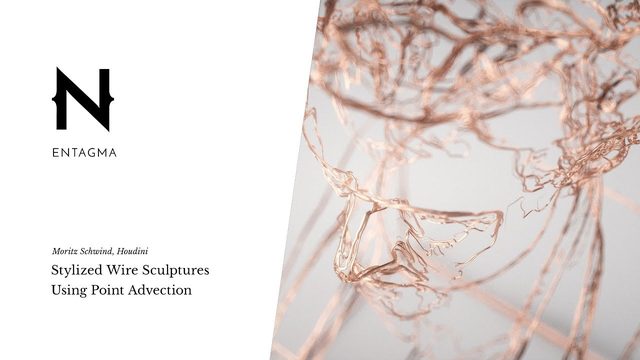 Free Houdini HIP: Abstract Wire Sculpture with Octane (Entagma)
