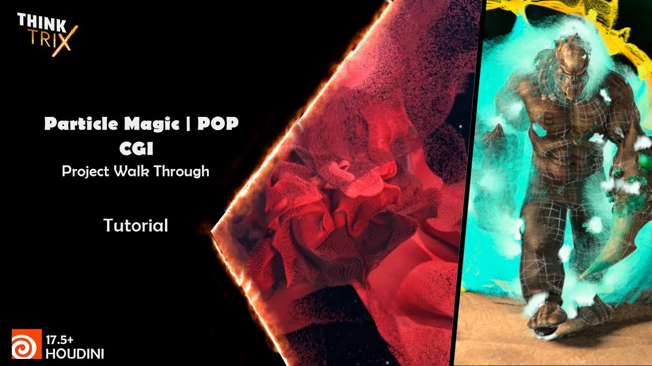Free Houdini HIP: POP Particle Dance and Disintegration (Think Trix)