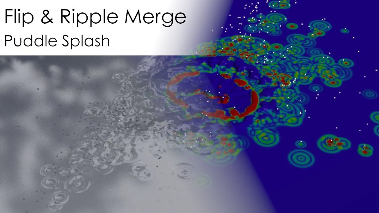Free Houdini HIPLC: FLIP and Ripple Merge Puddle Splash (Edmond Boulet-Gilly)