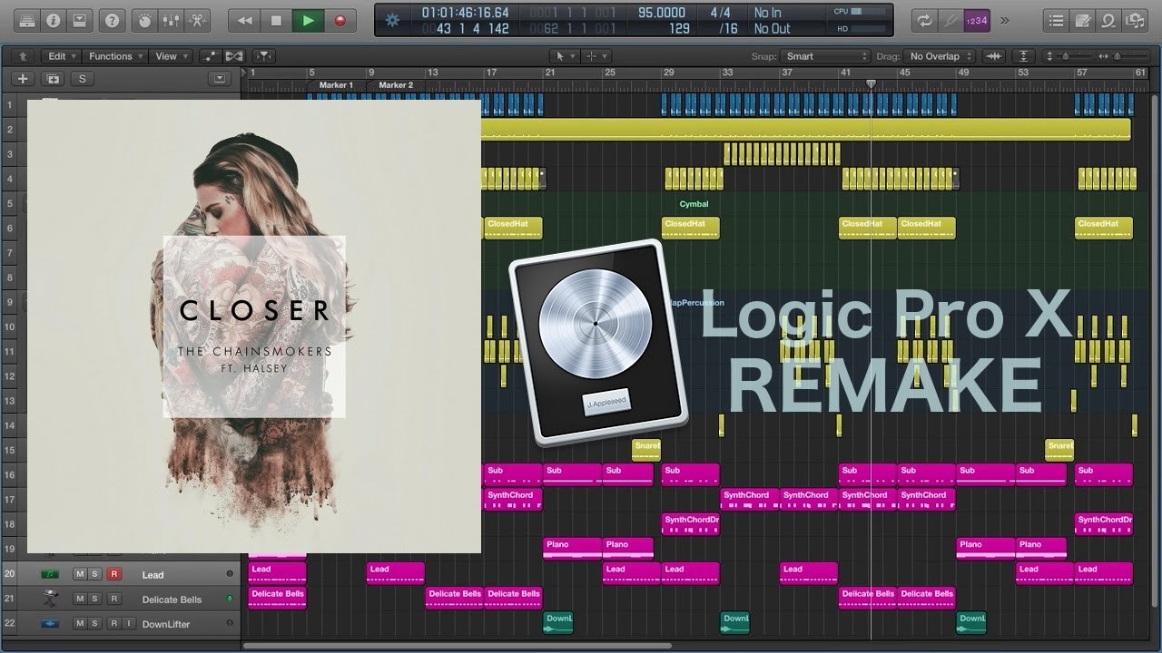 Free Logic Pro X Remake: The Chainsmokers 'Closer' (itsRGA)