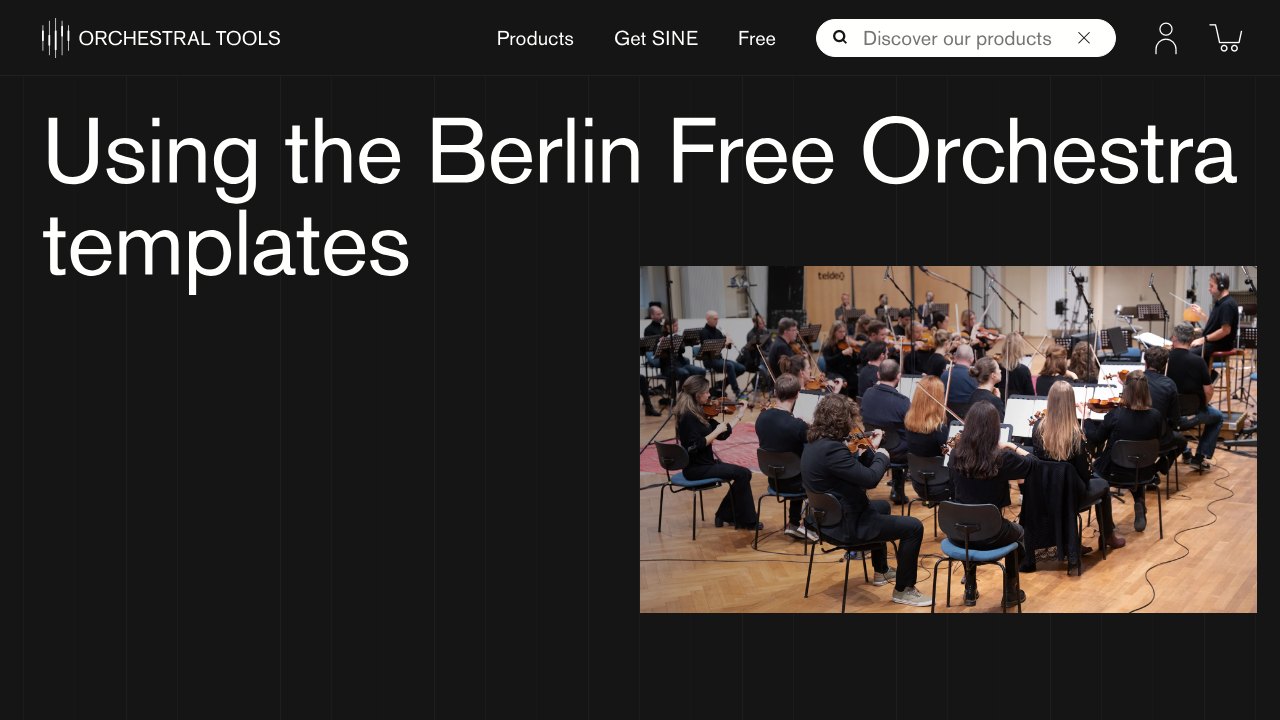 Free Berlin Free Orchestra Logic Pro Templates (Orchestral Tools)