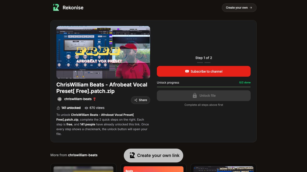 Free Logic Pro Vocal Preset: Afrobeat Vocal Patch (ChrisWilliam - Beats)