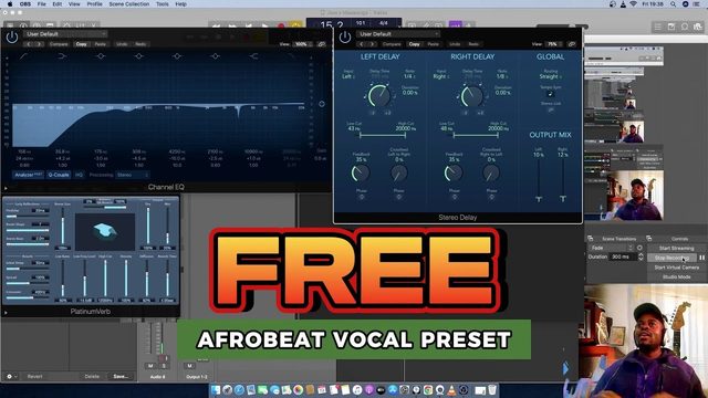 Free Logic Pro X Channel Strip Preset: Afrobeat Pro Lead Vocal (ChrisWilliam - Beats)