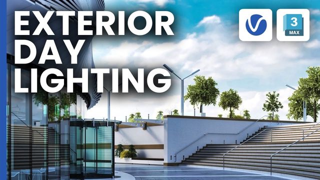 Free V-Ray 3ds Max Exterior Daylight Scene: Sun & Sky, HDRI (Chaos)