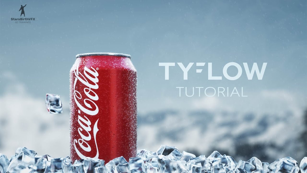 Free 3ds Max tyFlow Condensation Droplets Scene (Starsbirthvfx)