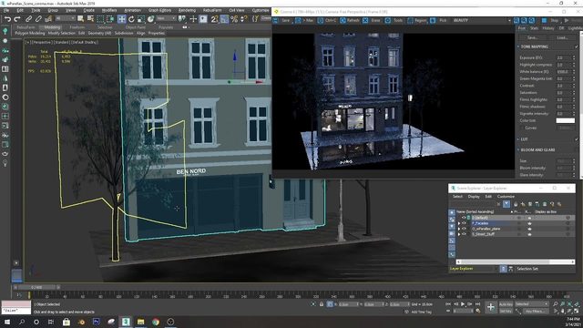 Free 3ds Max wParallax OSL Scene: Fake Interiors for Corona & V-Ray