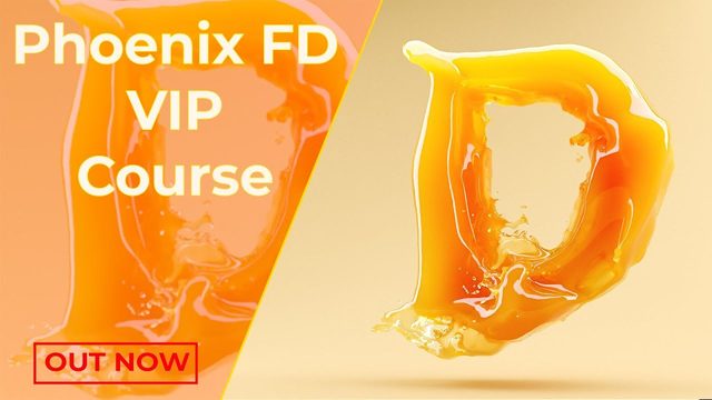 Free 3ds Max Phoenix FD Text Morph Liquid Scene (Starsbirthvfx)
