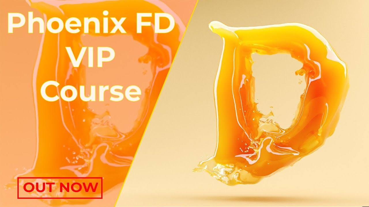 Free 3ds Max Phoenix FD Text Morph Liquid Scene (Starsbirthvfx)