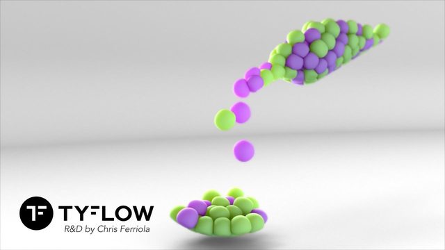 Free 3ds Max tyFlow CUDA Cloth Scene: Inflated Grapes (Chris Ferriola)