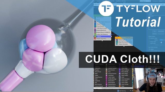 Free 3ds Max tyFlow CUDA Cloth Bubbles Scene (Simulation Lab)
