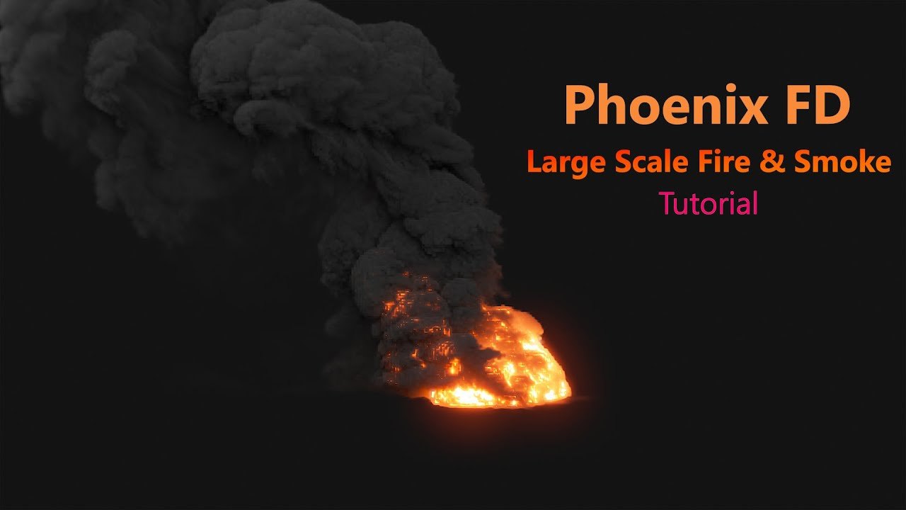 Free 3ds Max Phoenix FD Large-Scale Fire & Smoke Scene (Starsbirthvfx)
